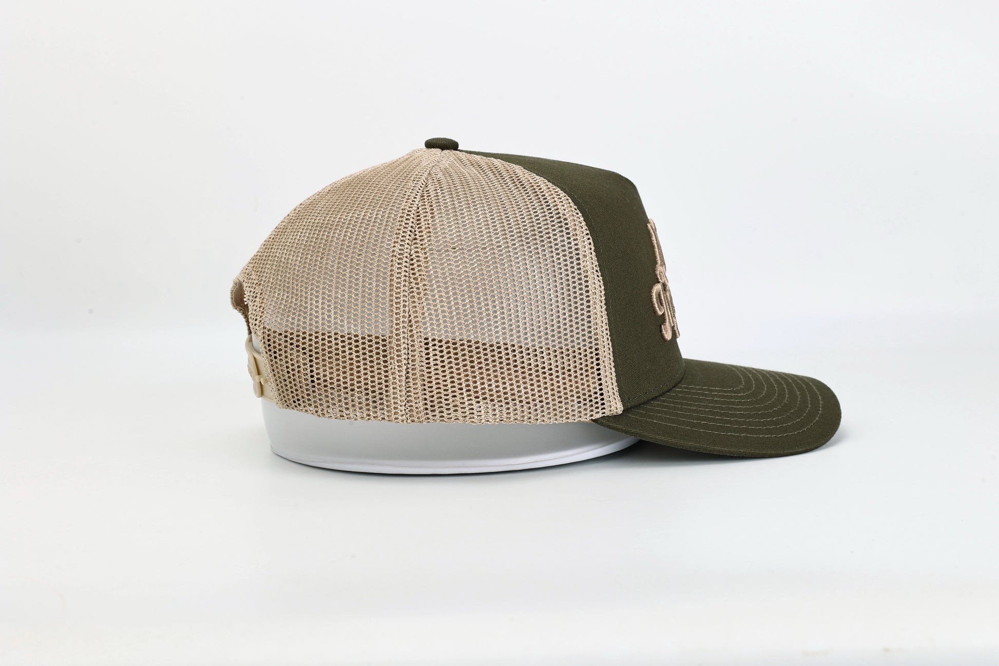 Olive green trucker hat