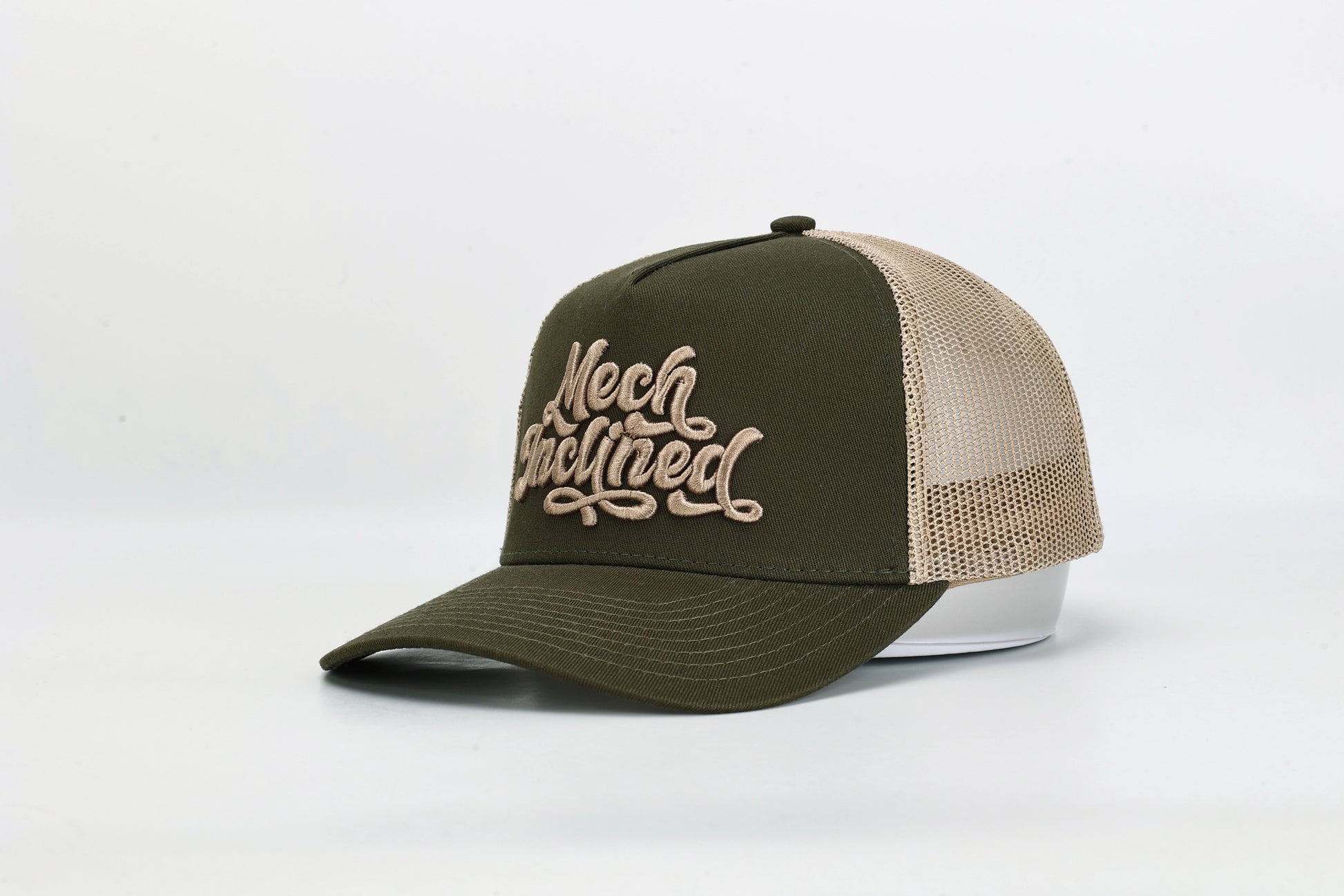 Olive green trucker hat